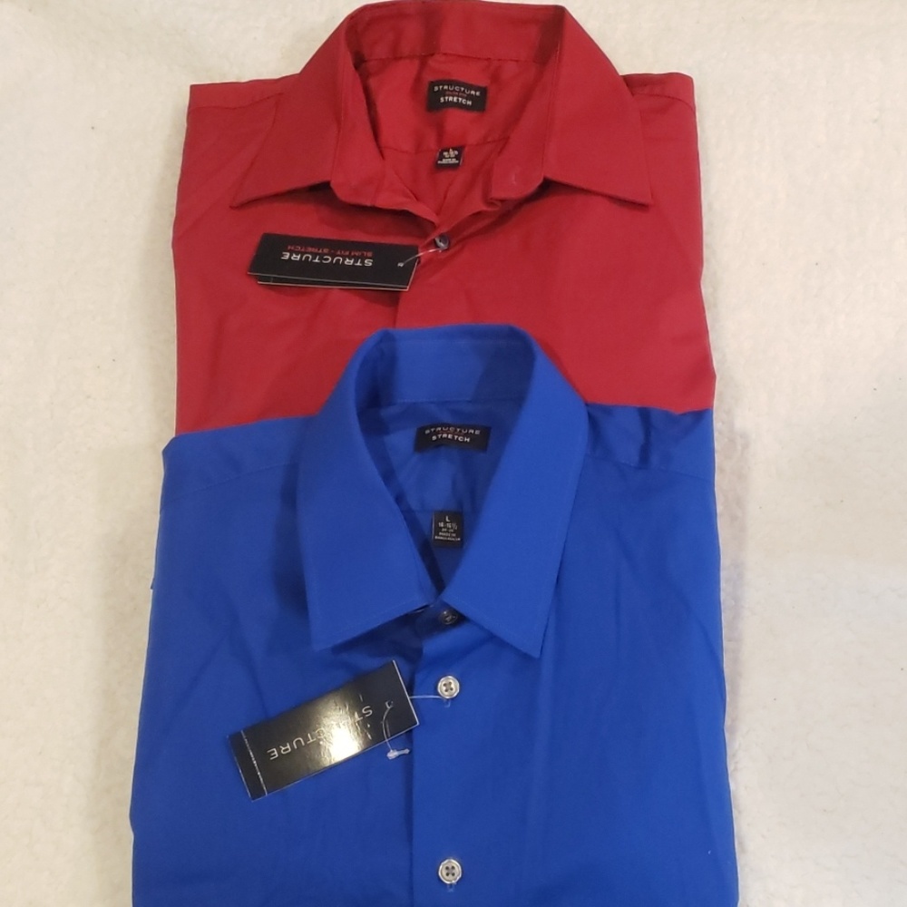Structure Men's Slim Fit Dress Shirts